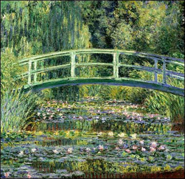 Water Lilies and Japanese Bridge by Claude Monet