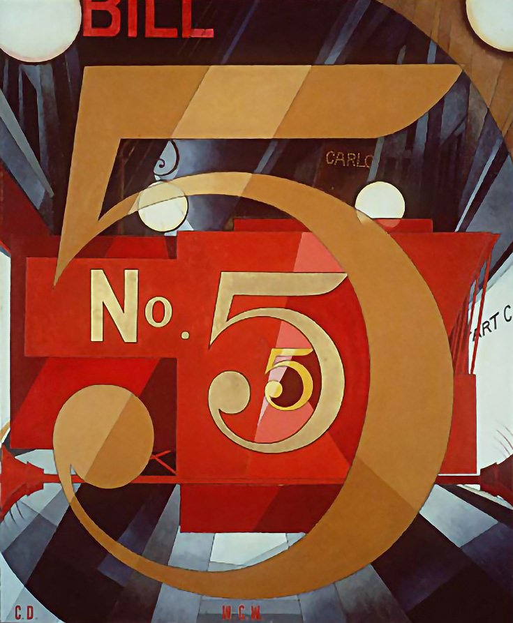 查爾斯·德穆斯(Charles Demuth)的《我看到了金色的數字5》