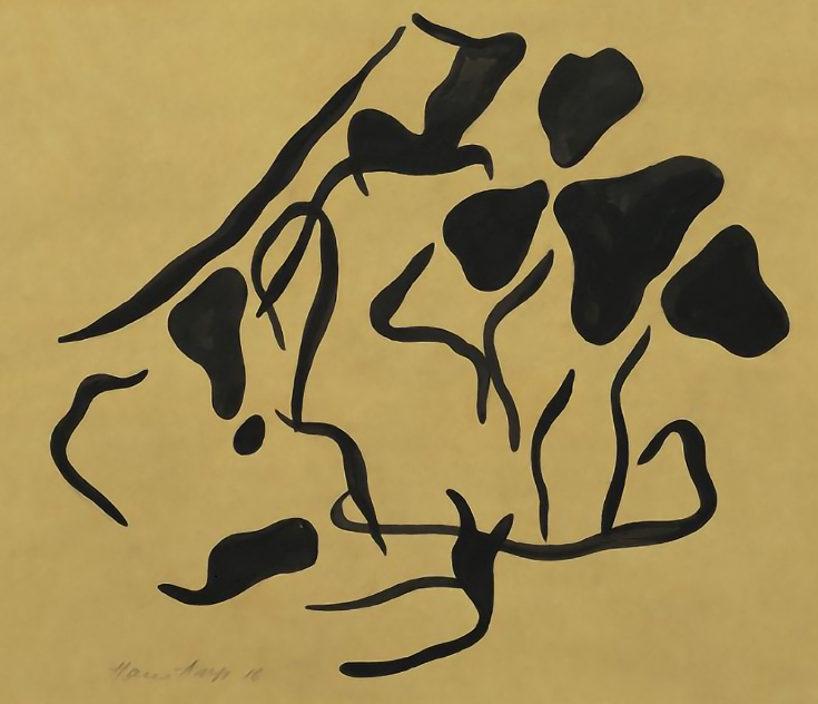 自動繪圖由Jean Arp